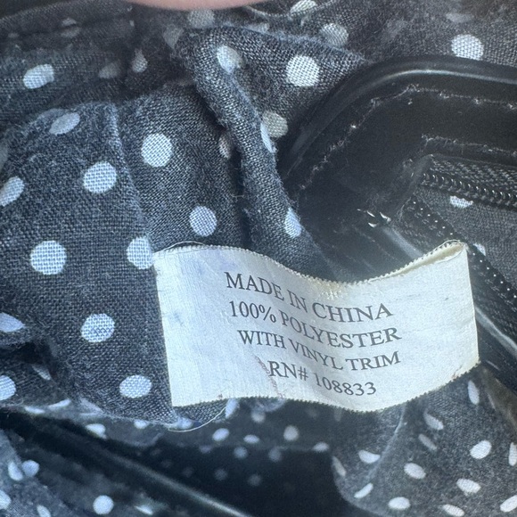 Lulu Guinness Black Polka Dot Bag Set - Picture 4 of 10